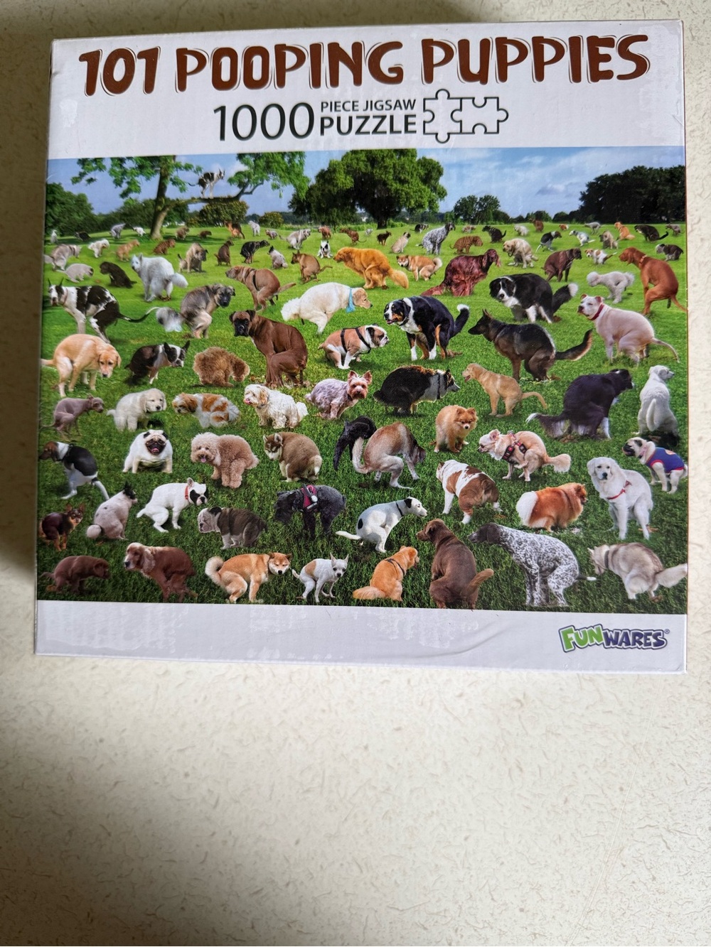 101 Pooping Puppies Puzzle 1000 piece